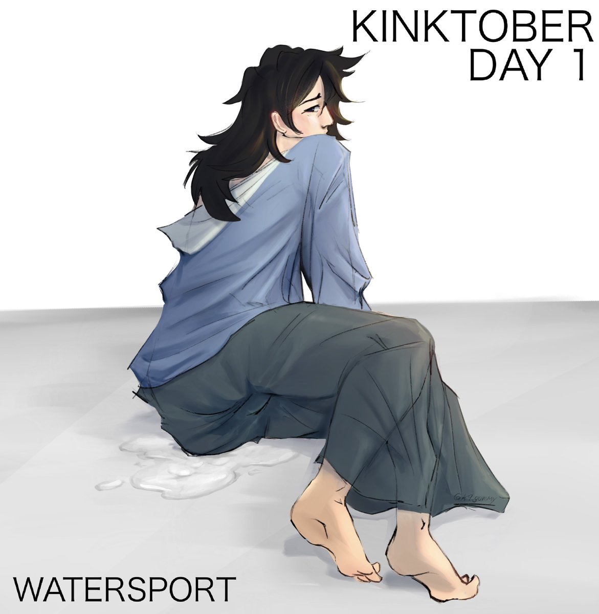 K9_gummy's tweet photo. DAY 1 of KINKTOBER 
⚠️ Watersport 💦
#giyuutomioka #kinktober #demonslayers https://t.co/M2ue9mIGxl