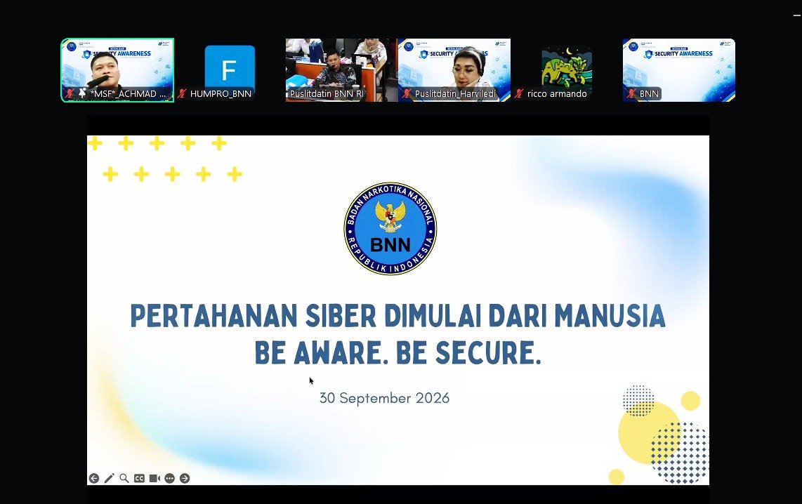 INFOBNN's tweet photo. BNN TINGKATKAN KESADARAN KEAMANAN SIBER MELALUI SOSIALISASI SECURITY AWARNESS 2026

https://t.co/nKejvo0Om4 https://t.co/929zbtxW7Y