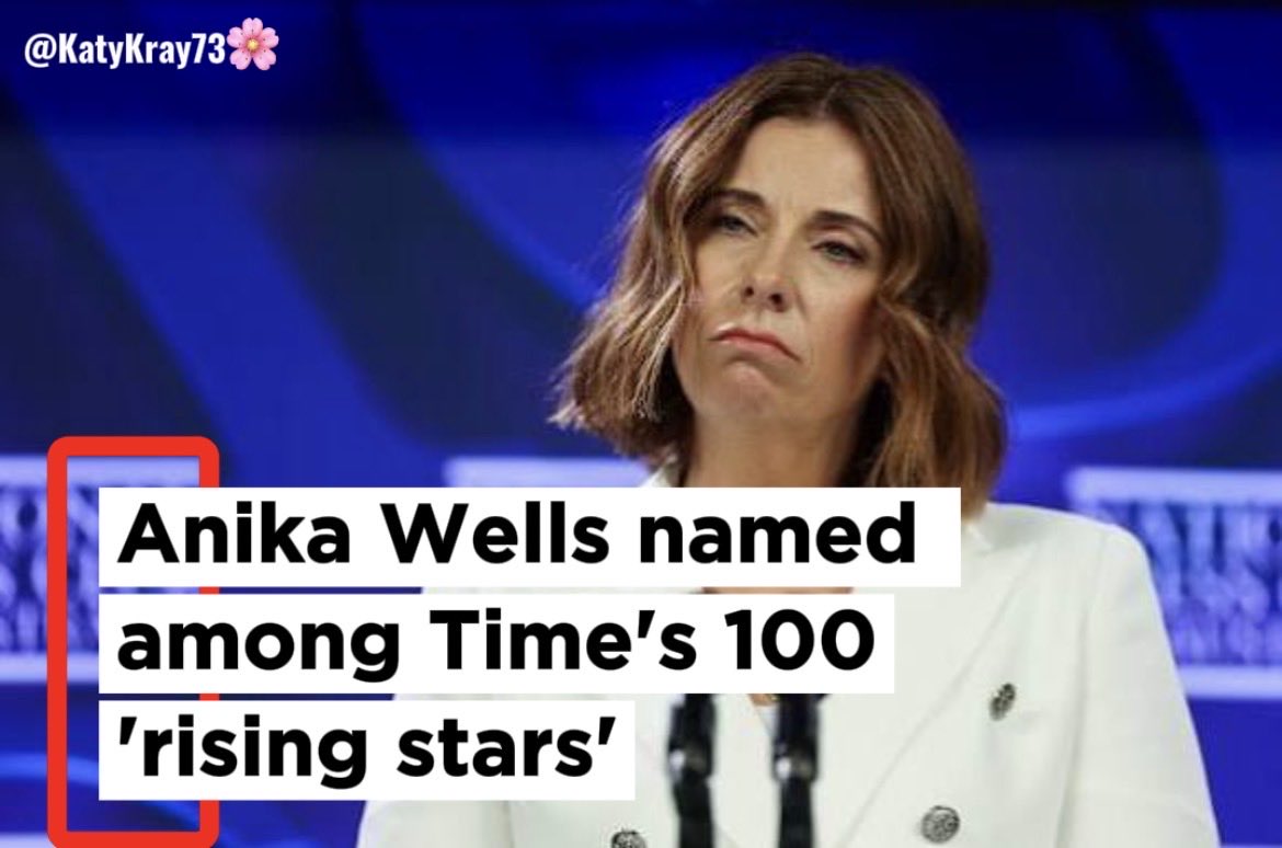 KatyKray73's tweet photo. Communications Minister Anika Wells has been named one of TIME magazine’s “world’s most influential rising stars”.

She’s clearly being rewarded for delivering the under-16s social media ban and for the digital duty of care framework that would let her deem what counts as harmful, including hateful, content. TIME calls the list “leaders who are shaping the future”.

The left see her changes as courageous, trailblazing and protective. The right see them as government overreach, Orwellian and controlling. 

She has been rewarded for her service.