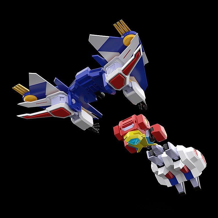 gsc_mechasmile's tweet photo. 【 #メカスマ 新商品情報！】

『#熱血最強ゴウザウラー』より
「ゴウザウラー」が #MODEROID に登場！💥

🔻ご予約はこちら
https://t.co/Md7Q6xs38i

3体の恐竜メカによる熱血合体を再現！🦕🔥
ザウラーブレード、ザウラーシールドが付属！
「ザウラージェット」形態も再現可能！

🗓️予約締切：11月11日(水) 23:59

#エルドラン
#グッスマ #プラモデル