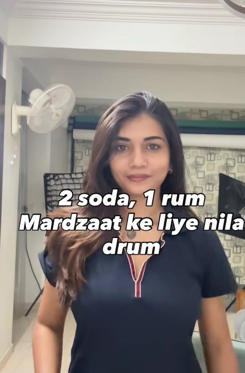 Kiara_X_X1's tweet photo. 2 soda, 1 rum mardjaat k liye nila drum. 

--Dear laadli girls, if you keep insulting the men like this. 

>Blame the whole men community

>Make fun of them

>Then, no good men will come in support of us. 

>And honestly, without their support, the demand for women safety is not possible. 

>So use your brain and choose words wisely.