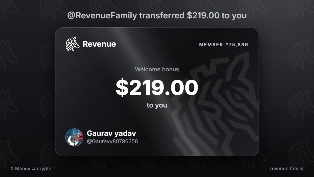 Gauravy80796358's tweet photo. @RevenueFamily @RevenueFamily handed me $219.00 https://t.co/J8poSoj8NO