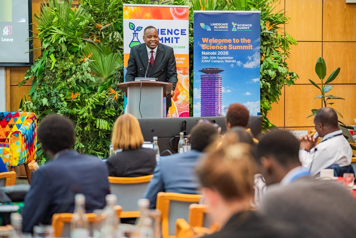 TheLandAlliance's tweet photo. 3/ During the closing ceremony, Nick Biketi of @ParlAffairsKE noted that Africa is increasingly contributing to global science and innovation through its knowledge, perspectives and solutions.

#ScienceSummitNairobi #LandscapeAlliance https://t.co/VrH90fHdAe