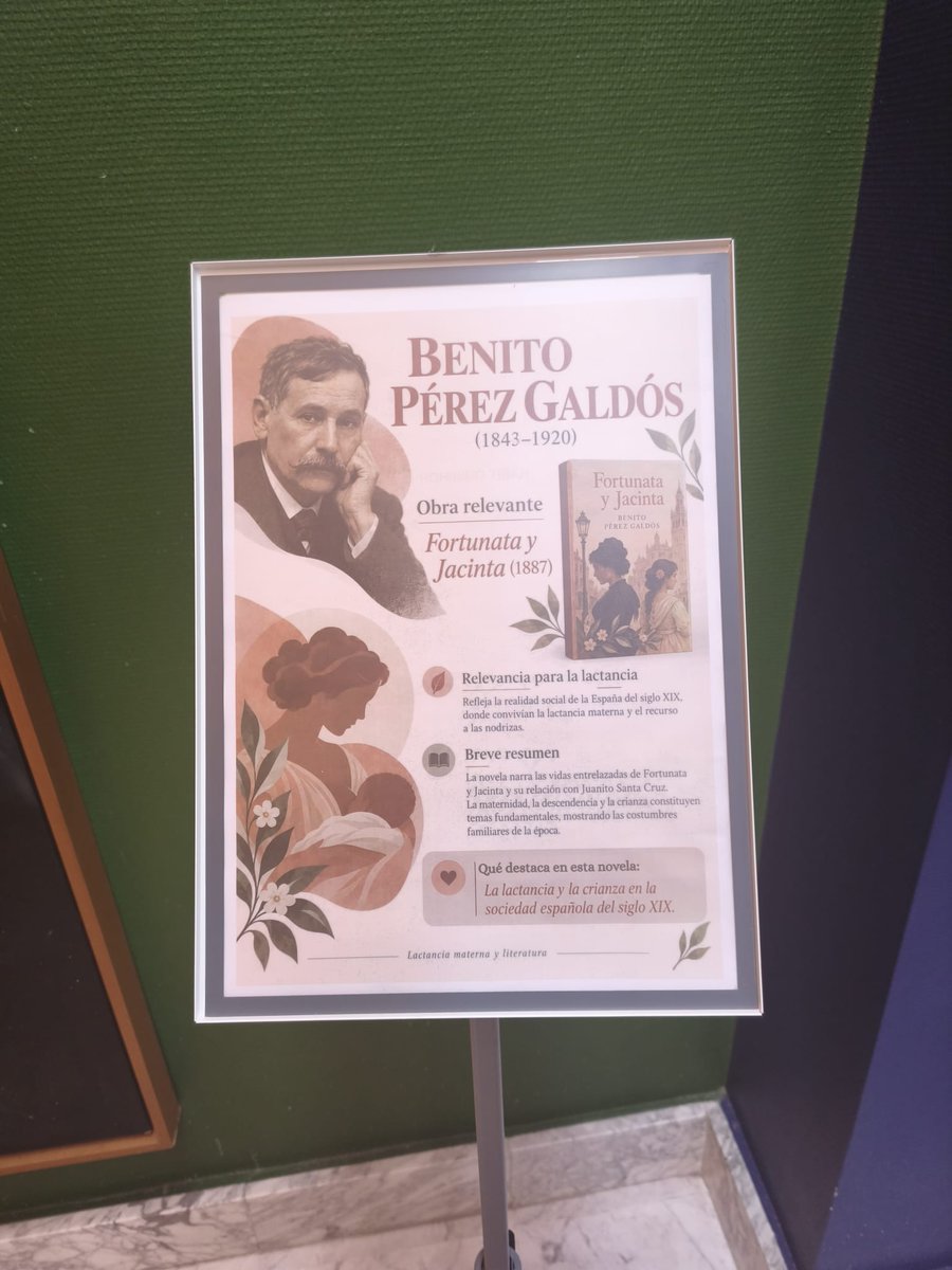 astursalud's tweet photo. 🤱🏼Ya puedes visitar la exposición "𝗟𝗮𝗰𝘁𝗮𝗻𝗰𝗶𝗮 𝗠𝗮𝘁𝗲𝗿𝗻𝗮 𝗲𝗻 𝗹𝗮 𝗹𝗶𝘁𝗲𝗿𝗮𝘁𝘂𝗿𝗮" en el Hospital del Oriente de Asturias con motivo de la 𝑆𝑒𝑚𝑎𝑛𝑎 𝐸𝑢𝑟𝑜𝑝𝑒𝑎 𝑑𝑒 𝑙𝑎 𝐿𝑎𝑐𝑡𝑎𝑛𝑐𝑖𝑎 𝑀𝑎𝑡𝑒𝑟𝑛𝑎.

📖Un recorrido por la presencia y el significado de la lactancia materna en la literatura, a través de obras de autores como Emilia Pardo Bazán, Benito Pérez Galdós o Emma Donoghue. Las obras presentan la lactancia como alimentación, vínculo afectivo, protección y cuidado, reflejando la evolución de la maternidad en la sociedad.

📆Hasta el 31 de octubre
📍Hall principal del hospital