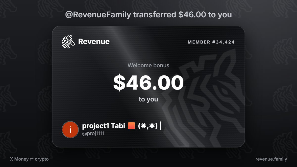 proj1111's tweet photo. @RevenueFamily I accept $46.00 from @RevenueFamily https://t.co/zk4Pju8Ryk