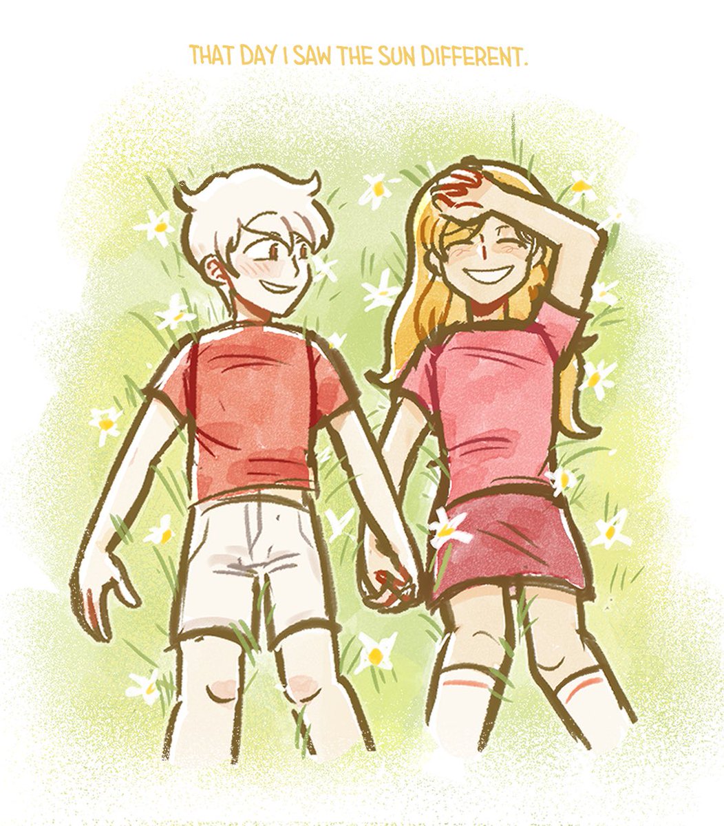 Aestheticdork3's tweet photo. The fox and the hound. 🦊🐶
Alternative Universe where Albin and Karine had met when they were kids. #lesnombrils #albinxkarine #thebellybuttons https://t.co/4We9Rrj3tU
