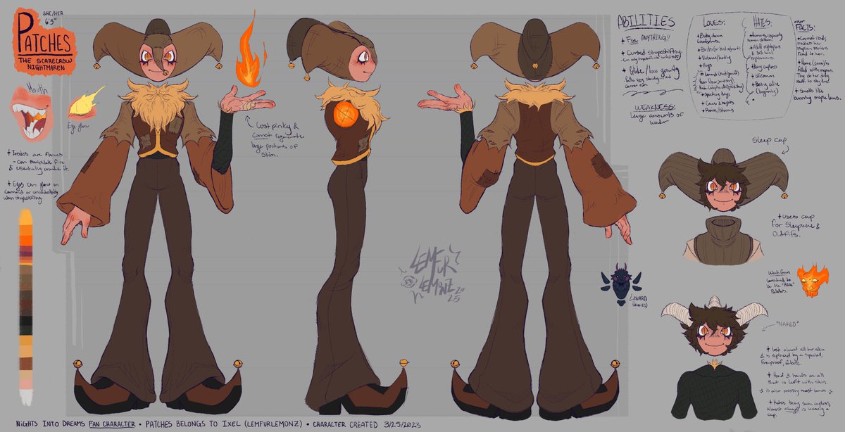 BUGG0MZ's tweet photo. If you don't know this false level nightmaren, her name is Patches !! I've been drawing her since 2023 and used to post her here a long while ago. I deleted all those posts due to multiple artists scares relating to twitter as a platform, but would like to share her here again :] https://t.co/pAzJW5kA2W