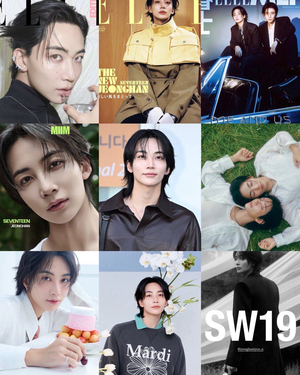 wonudupe's tweet photo. jeonghan has been so so busy with different shoots, brand deals and promotions ever since he got discharged ohmygosh soooo so proud!!!

ELLE Korea
ELLE Japan
ELLE MEN China w/ Joshua
MIIM
JXJ Promotions
Givenchy at Paris Fashion Week
Banila Co
Mardi Mercredi
SW19

the list goes on and i can't wait to add more! 🥰🩷