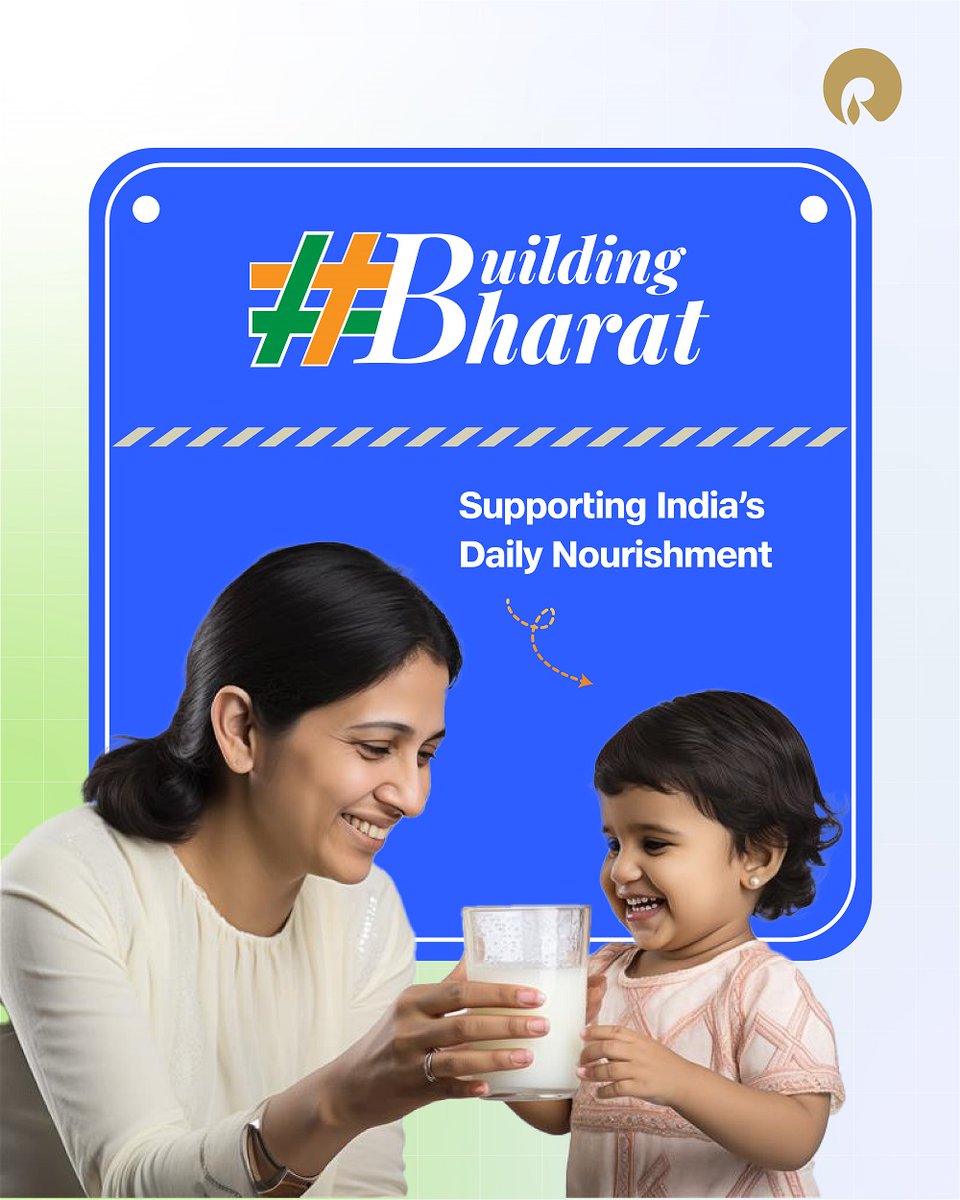 RIL_Updates's tweet photo. The milk on your table? There's a high chance our materials helped get it there. At our Nagothane site, we produce the key material behind milk packaging, helping to deliver safe, healthy nourishment to millions of Indian homes every single day.

#NagothaneManufacturingDivision #MakeInIndia #RelianceIndustriesLimited #BuildingBharat #RelianceForIndia #EverydayImpact #IndiaManufacturing