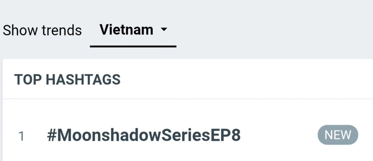 Trend4EMBNANY's tweet photo. 🇻🇳 #1 VIETNAM 👏🏻👏🏻👏🏻

LOVE WILL HEAL CHANKEY 
#MoonshadowSeriesEP8 https://t.co/wK20EXTEJY