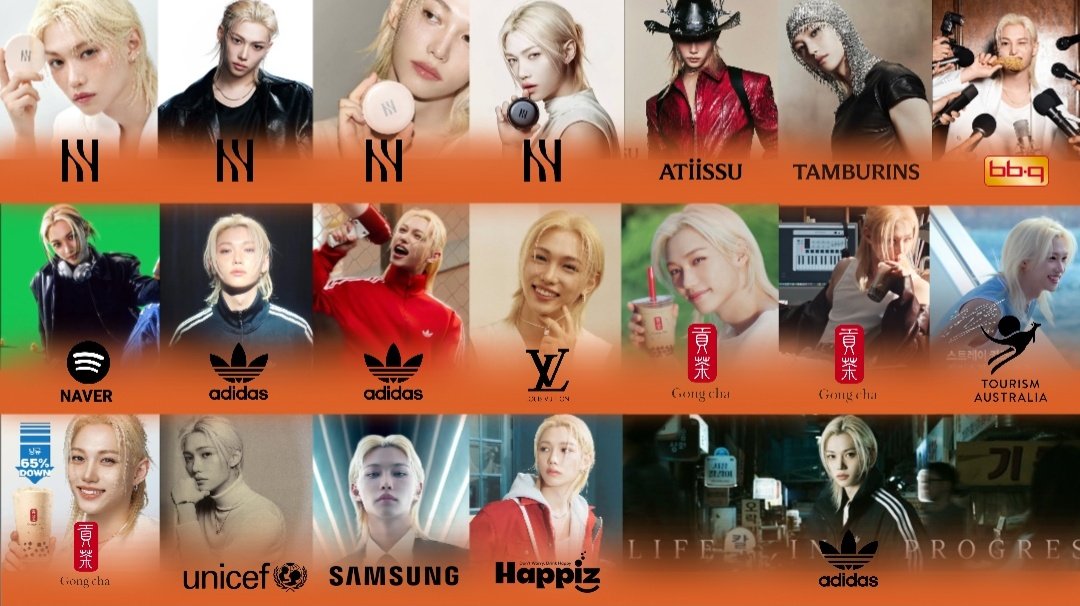 BBOKARIBASE's tweet photo. Antis work hard, Felix’s karma works harder, as #FELIX continues to prove his impact, extending his record as the 4th-gen male idol with the most campaigns, now reaching 19 in total TRULY AN ICON. https://t.co/5bnt79kb2o