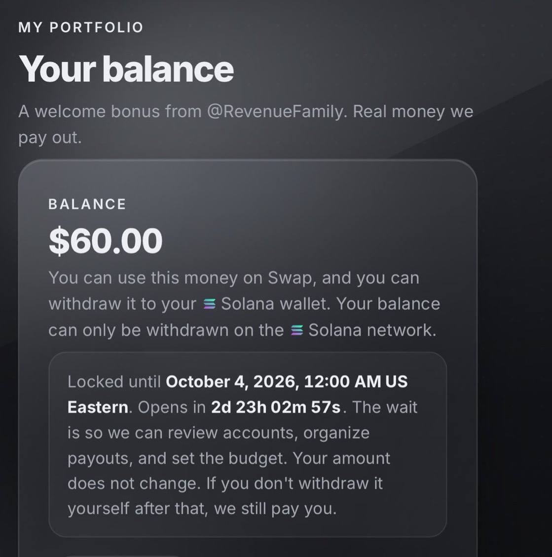 SMTECHYT's tweet photo. Revenue Family New Airdrop 🔥

Reward: Free $20–$600 🤑

https://t.co/TiUczLGpXC

👉 Connect Your X Account 
👉Click my portfolio. 
👉 Keep refreshing/checking until the Active popup appears. 
👉 Complete the available task. 
👉 Download your Revenue Card. 
👉 Done

💰 Withdrawal: October 4 

KYC: Not Required

⚠️ Note: Rewards milane ke 50% chance h, but free Airdrop h, so sabhi log join kr lijiye