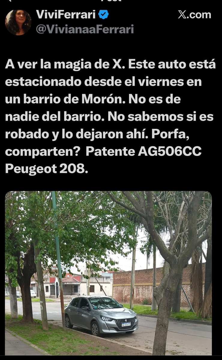 pcontartese's tweet photo. @VivianaaFerrari @VivianaaFerrari  por favor nos decís el barrio y la calle para poder avisar a la policía?? Publicaste y borrastes, por favor ayuda. https://t.co/LonnkSkd3U