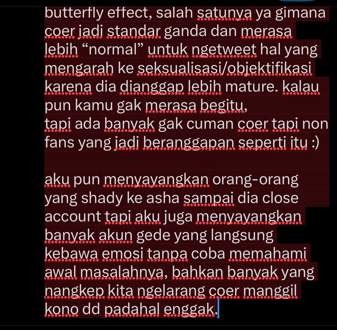 fissureal's tweet photo. @mayionettes oh iya satu lagi, di last pict ada statement yang aku setujui dan semoga pun bisa kamu terima :) https://t.co/LEsRC9yy9d