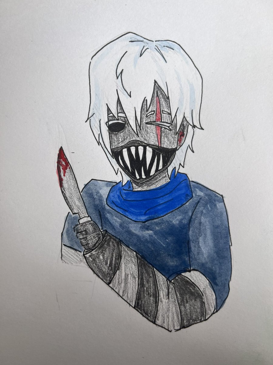 vin_ethlat's tweet photo. Creepytober day 1, not my oc but a freinds ^_^ https://t.co/c7ObjedXJU