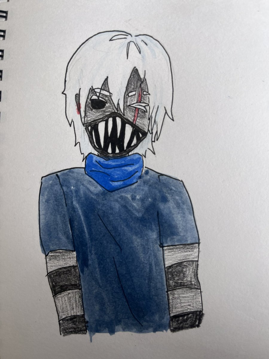 vin_ethlat's tweet photo. Creepytober day 1, not my oc but a freinds ^_^ https://t.co/c7ObjedXJU