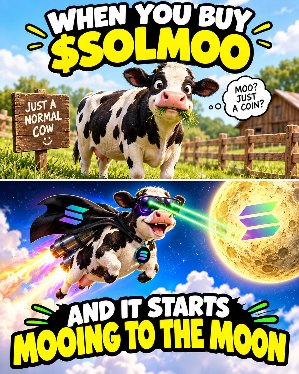scalperprotrade's tweet photo. Other memecoins: 😴
$SOLMOO Born to moo. Built to moon. 🐮🚀

@SOLMOOsvj @Cryptmaill
#SOLMOO https://t.co/ydm7whAmch