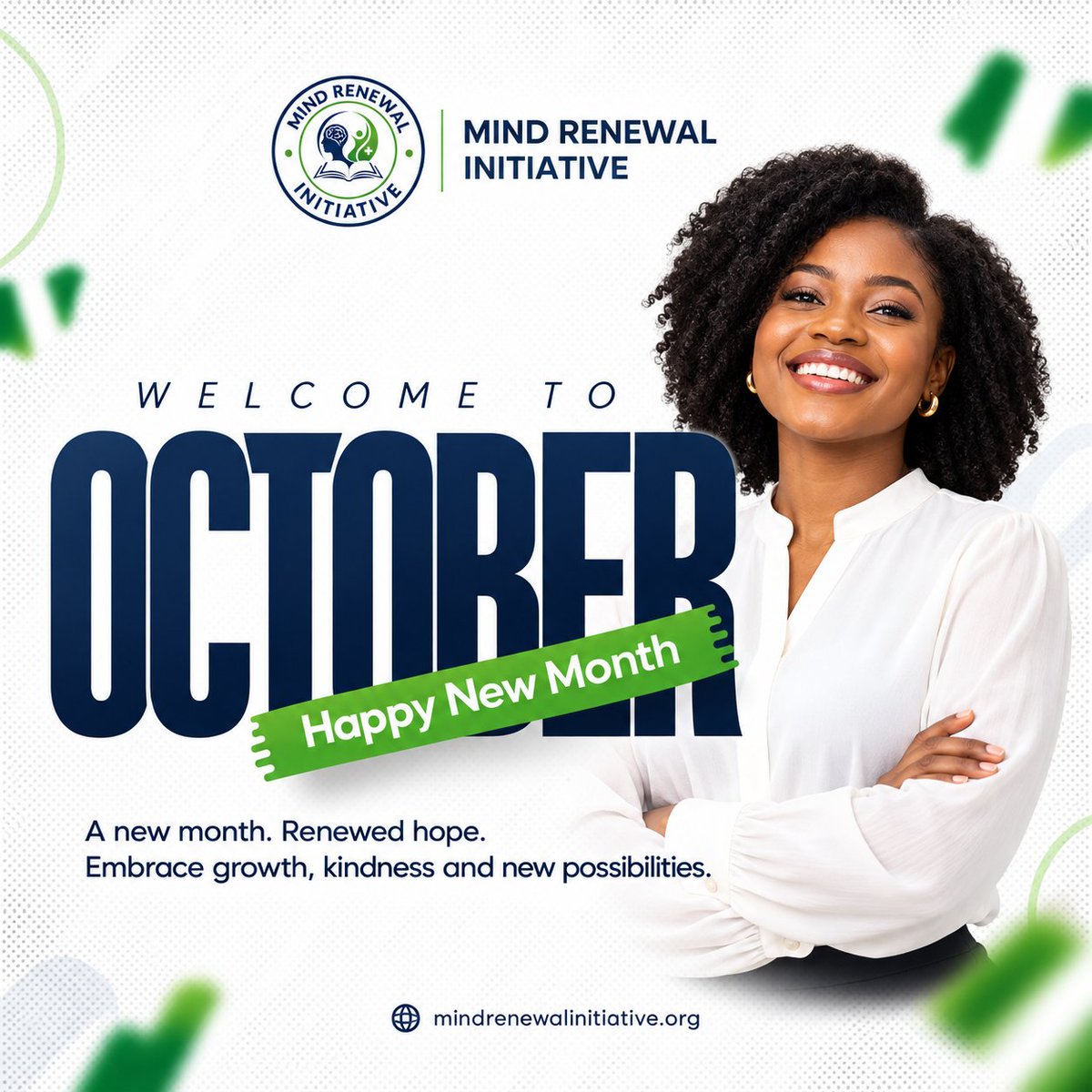 MindRenewalInit's tweet photo. Happy New Month💙💚

#mindrenewalinitiative #October https://t.co/EnpAYBciQl
