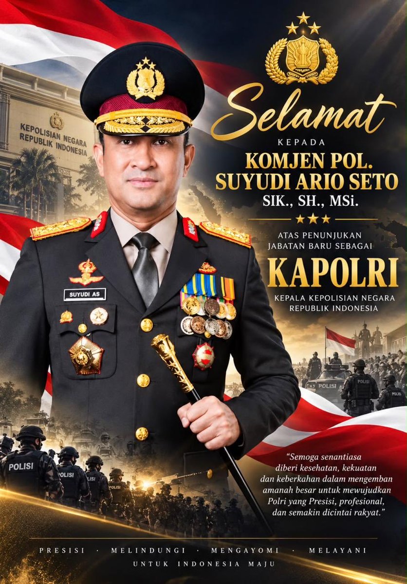 msaid_didu's tweet photo. Selamat buat Komjen Pol Suyudi Ario Seto sebagai Kapolri. https://t.co/ACV6bjQjRA