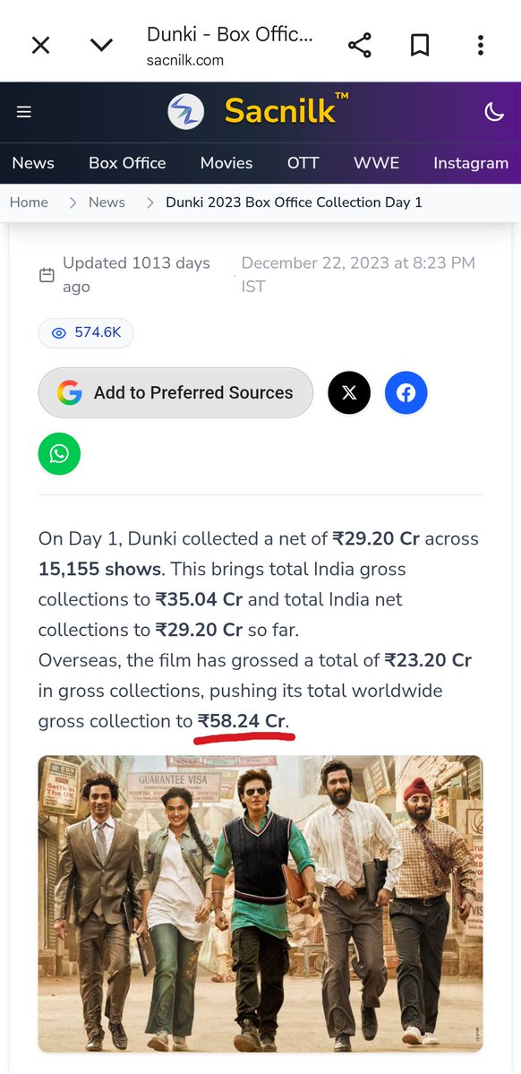 Era_of_Ranbir's tweet photo. @Apna_Bollywood Muh uthake kuch bi post mt kr diya kr, specially when it's about #RanbirKapoor 

#Sanju - 64cr🔥🔥 &amp; not 57cr

#PRDP - 66cr

#Dunki - 58cr https://t.co/sveJ2tcwAV