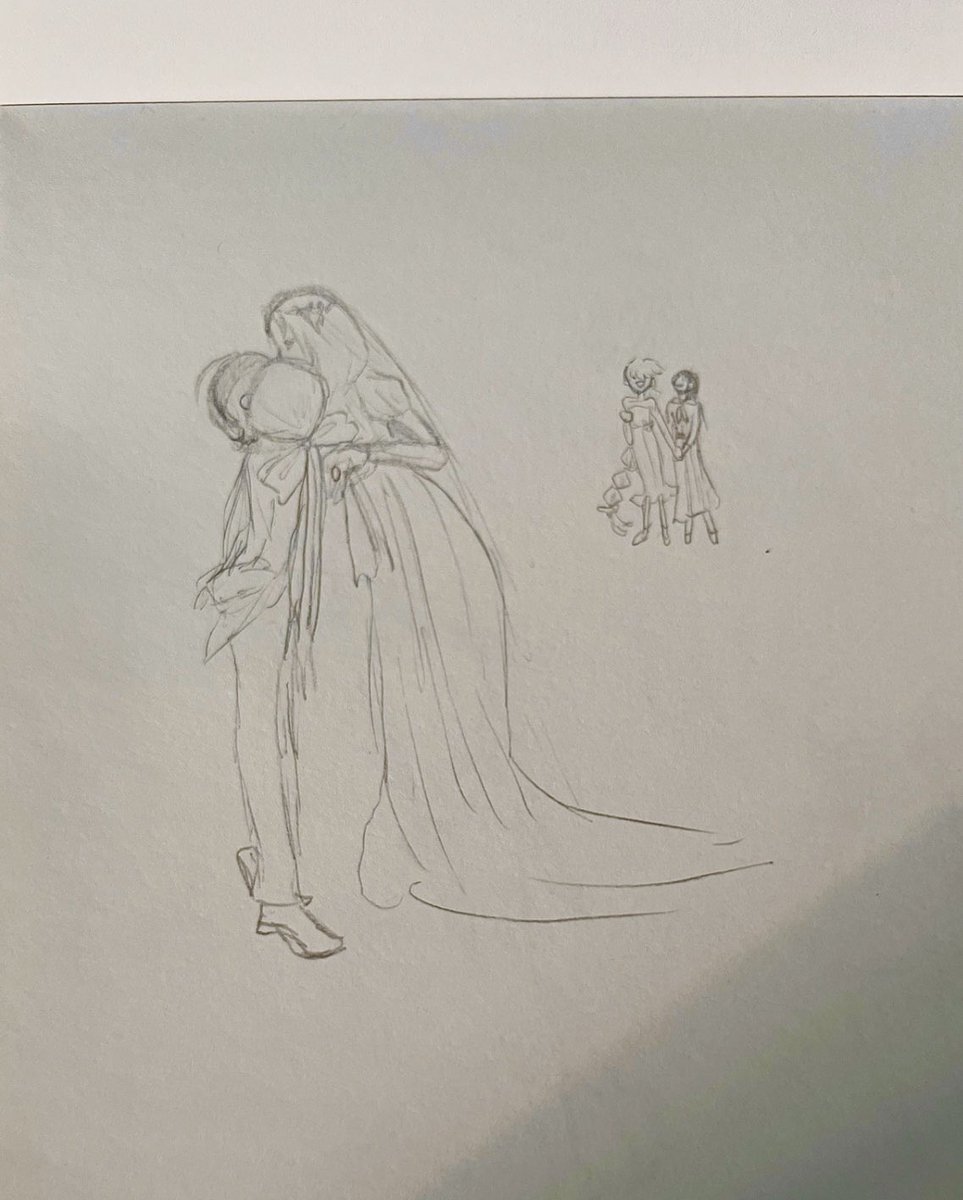 LilyPrince0's tweet photo. Lisa x Kota wedding doodle 
#GoodbyeLara
#lisakota https://t.co/mKHeRxq65p