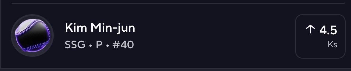 EdgeGenie's tweet photo. #EdgeGenie POTD Kim got 5  at home last time he was up against them! Lets see if he does it again. 

Join the discord for a pair: https://t.co/czehFG9WSN 

Free trial: https://t.co/tMPsp5LN2s

#POTD #KBO #Gambling𝕏 #BettingX https://t.co/aFonn7H0BR