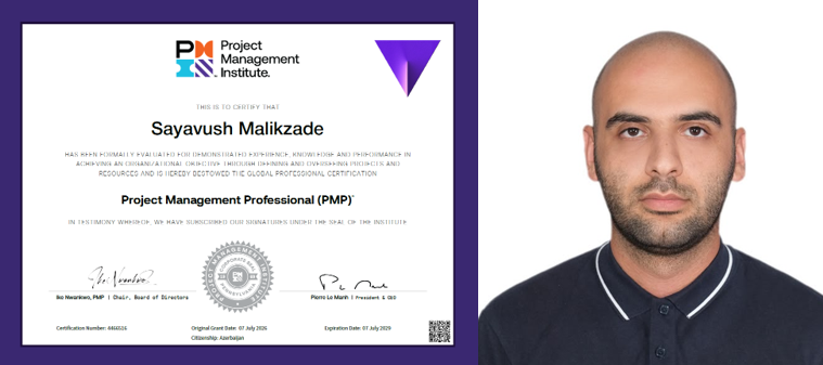 pmacademypm's tweet photo. 914th PMP certificate by @pmacademypm
Siyavush Malikzade cleared PMP exam
#pmacademy #PMP #pmpexambaku #PMPExamPrep #PMPExam #pmpbaku #projectmanagementbaku #projectmanagementazerbaijan #pmpmentor #project #ProjectManagement #ProjectManager https://t.co/0NCeMENEHS