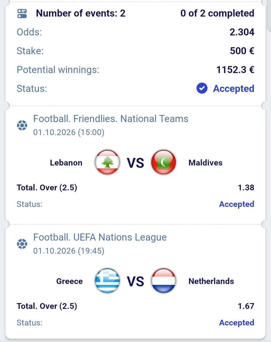 Footy_EdgeUk's tweet photo. 🔥 TODAY’S MULTI TICKET IS LOCKED IN! 🎫⚽️️ https://t.co/0LlcfoVti9