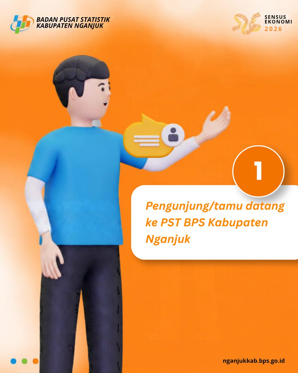 bpskabnganjuk's tweet photo. ๐๐ Kenalan dengan 3 Jenis Layanan PST BPS Kabupaten Nganjuk!
#SahabatData, tahukah kamu?
Pelayanan Statistik Terpadu (PST) BPS Kabupaten Nganjuk hadir untuk membantu masyarakat mendapatkan layanan statistik sesuai kebutuhan. ๐ค
Ada 3 jenis layanan utama yang bisa #SahabatData https://t.co/aoDuY2hYFV