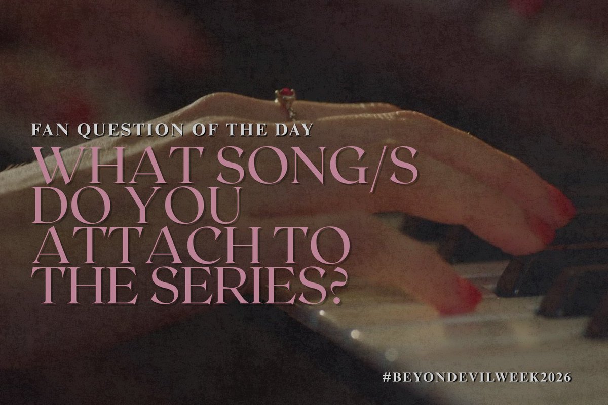 BeyondEvilWeek's tweet photo. On repeat, fave soundtrack, ship theme song, share what's on your playlist for our fan question of the day! QRT or reply with your answers. π #BeyondEvilWeek2026 https://t.co/jUSY687YHo