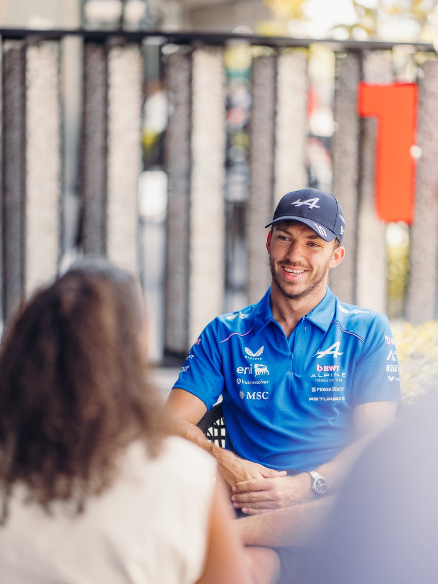AlpineF1Team's tweet photo. Media day in full swing 😁🙌 https://t.co/4rSarXFyeJ
