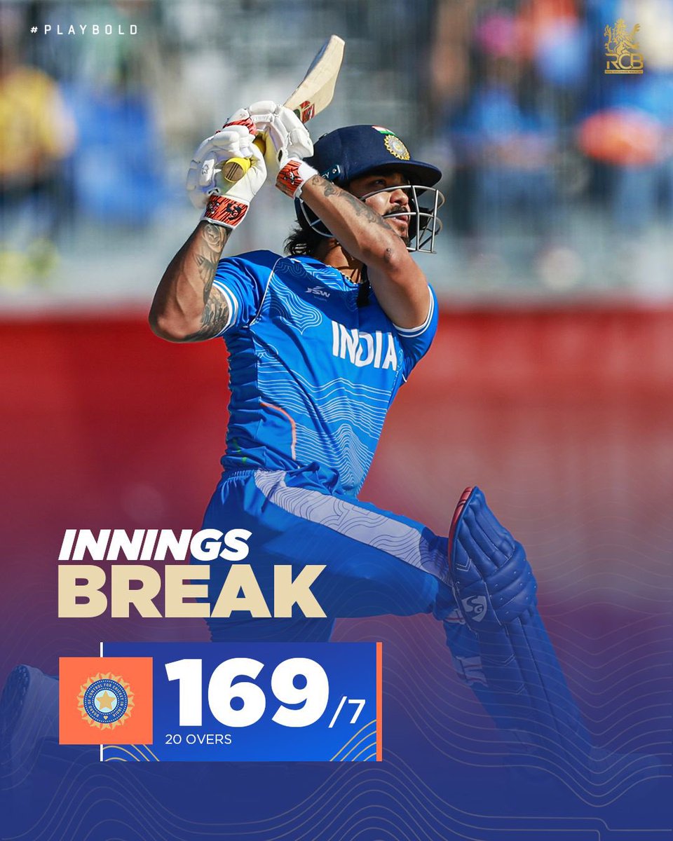 RCBTweets's tweet photo. A proper fighting effort from Ishan Kishan. 👊

1️⃣6️⃣9️⃣ to defend to make it to the Asian Games Finale. 🫡🇮🇳

📸: BCCI | #AsianGames #PlayBold #ನಮ್ಮRCB https://t.co/VPTcsfsUtR
