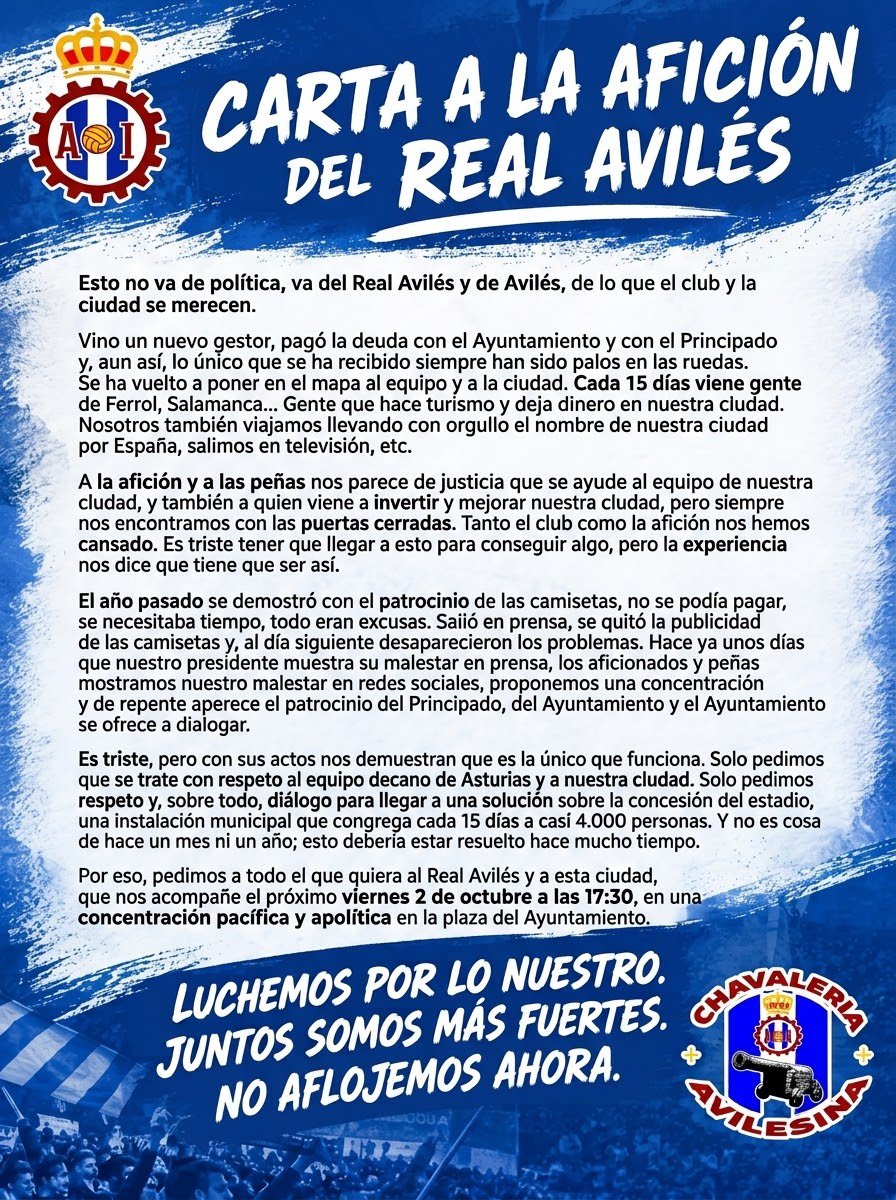 CAvilesina's tweet photo. Llega nuestro momento, no aflojemos ahora !!! @RealAvilesInd @AytoAviles https://t.co/KHQ9Yll7f3