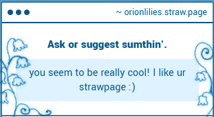OrionLilies's tweet photo. Awwss. Thas' very nice of yous. Thank ya'. https://t.co/qTxRjFLZq9