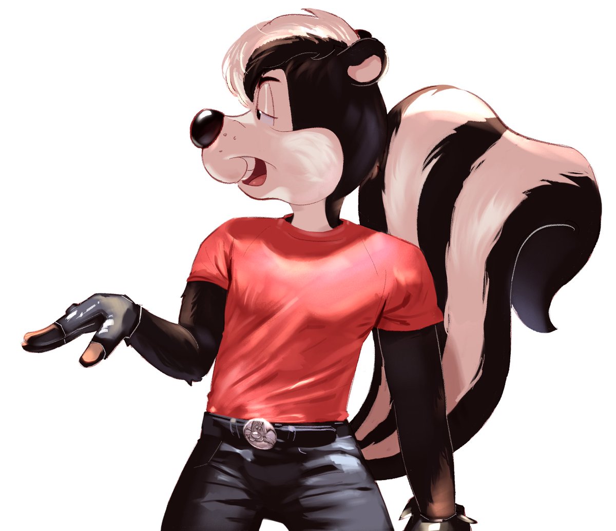 cloudyang__'s tweet photo. He went cruisin’ for a bruisin’ (rendering practice)  

#pepelepew https://t.co/FRFj1vhrXn