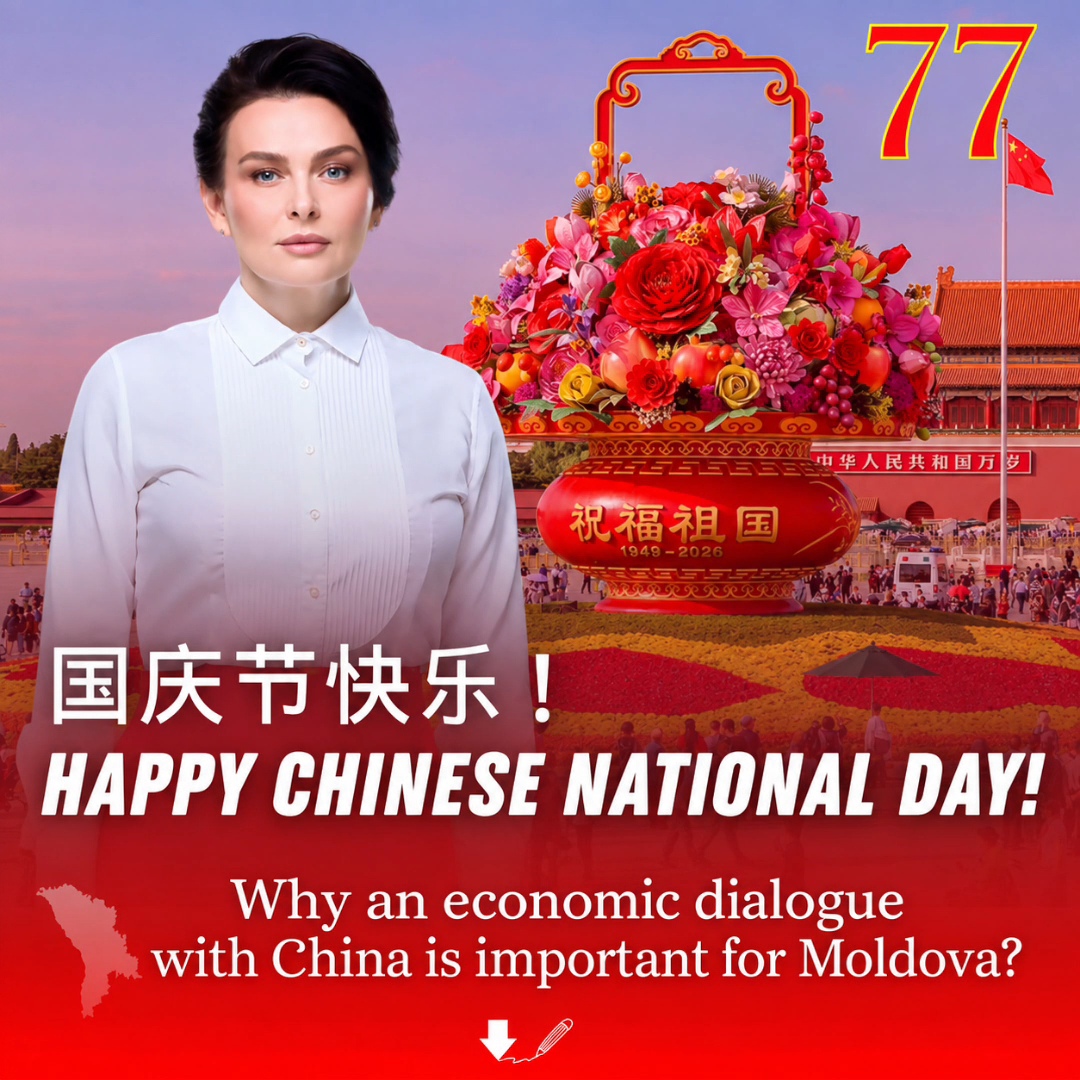 victorymoldova's tweet photo. 🇨🇳🇲🇩 Beyond Temu: Why Moldova Needs an Economic Dialogue with China!?
Recently, I wrote about a paradox: in Moldova, China is often mentioned only when the authorities start discussing duties on online parcels.

But China is far more than marketplaces. 
It is the world’s second-largest economy, a leader in advanced technologies and industrial equipment, and a major source of investment capital.

Moldova should look at China not only as a supplier, but also as a market, investor and long-term economic partner. 

According to Moldova’s National Bureau of Statistics @statisticamd:
📊 Imports: in 2025, China accounted for 13.6% of Moldova’s total imports (+19.1% year-on-year), second only to Romania.
In Jan–Jun 2026, China’s share rose to 13.8%. 
📉 Exports: China still does not rank among the main destinations for Moldovan products.

We have learned how to buy. Now we need to learn how to sell and how to attract investment.
After 34 years of diplomatic relations, the foundation is already there. 
Since diplomatic relations were established on 30 January 1992, Moldova and China have built a solid foundation.

Today, as China marks the 77th anniversary of the founding of the People’s Republic of China, our cooperation should be viewed through pragmatism and mutual benefit. 

The priorities are clear:
• promoting Moldovan exports
• investment in the real economy
• technological modernization of agriculture
• educational and humanitarian projects
These are areas where cooperation can deliver concrete benefits for people in both countries. 
Congratulations to the Chinese people on National Day! I wish China peace and prosperity.
May Moldova–China relations be filled with concrete projects that people can see and feel. 🇲🇩🤝🇨🇳

国庆节快乐！
@MFA_China @MOFCOM_China @MoldovaMFA
#ChinaNationalDay #MoldovaChina
