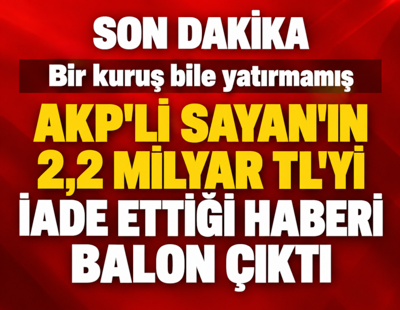 gazetesozcu's tweet photo. #SONDAKİKA | Bir kuruş bile yatırmamış
İsmail Saymaz, AKP'li Fatma Betül Sayan Kaya'nın, fon kazancını iade etmediğini açıkladı
https://t.co/B9D0Dzfubm