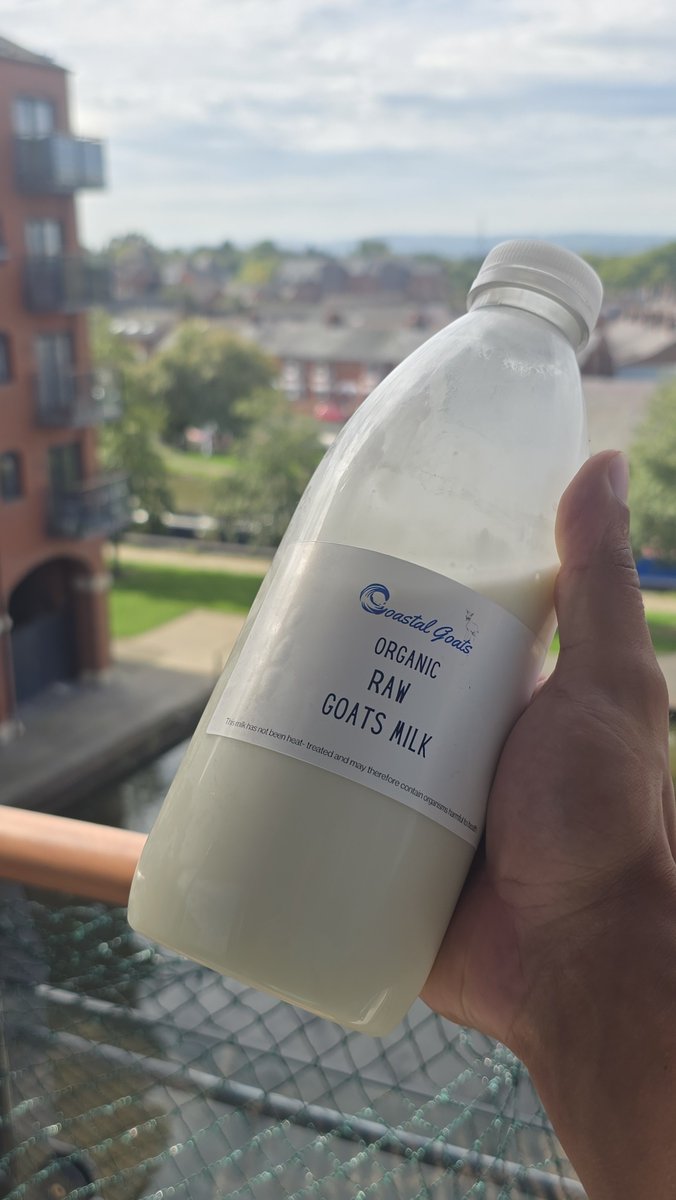 SamaHoole's tweet photo. Raw milk is legal in England, and the law written to make it awkward has accidentally built the best food supply chain in the country.

You cannot buy it in a shop. No supermarket, no corner shop, no deli. A farmer put a vending machine of it in Selfridges, and in 2012 the regulator had it out again.

The rule is that it can only be sold by the farmer, directly, to you. At the farm gate. From his van. At his stall on the market. From a machine in his yard that takes a pound coin and fills your bottle while a cow watches.

The carton in your fridge took a longer road.

Supermarket milk:

- Pooled from hundreds of farms
- Tankered to a plant
- Separated, then reassembled to a number
- Heated
- Forced through a nozzle to smash the fat
- Bottled, trucked, shelved
- Several days old when you pour it

Raw milk:

- One farm
- One herd
- Yesterday

The farms that sell it are inspected twice a year. The herd has to be tested clear of TB and brucellosis. The milk is sampled. There is a name on the bottle and a track up to the house. And the person answerable for every pint is standing in front of you in wellies, which concentrates a farmer's mind in ways a tanker never has.

So a law meant to keep it off the shelves has done the one thing the rest of the food system can't manage. It has put the customer and the ruminant in the same yard.

The late Queen drank it all her life, from her own herd at Windsor. When William and Harry were at Eton she is reported to have had it bottled and sent over to them. Nobody rang the Food Standards Agency. Nobody suggested the heirs to the throne be switched to something from a tanker.

The milk tastes of something. The cream sits at the top in a thick yellow collar. People who've been "lactose intolerant" for twenty years drink a glass and wait for a punishment that doesn't arrive.

Find the farm. Take a bottle. Meet the ruminant.