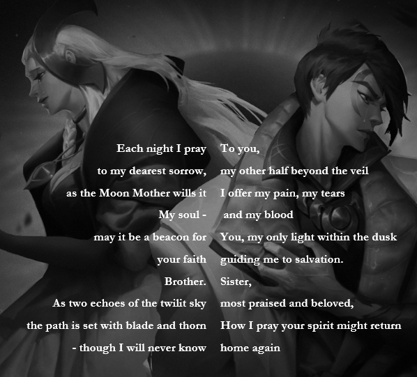 snekkerdoodle's tweet photo. #alune #aphelios
fun poem I did. alune on left, aphelios on the right. Can be read both separately and together.
time to cry again now https://t.co/UzAOdm3Kbl