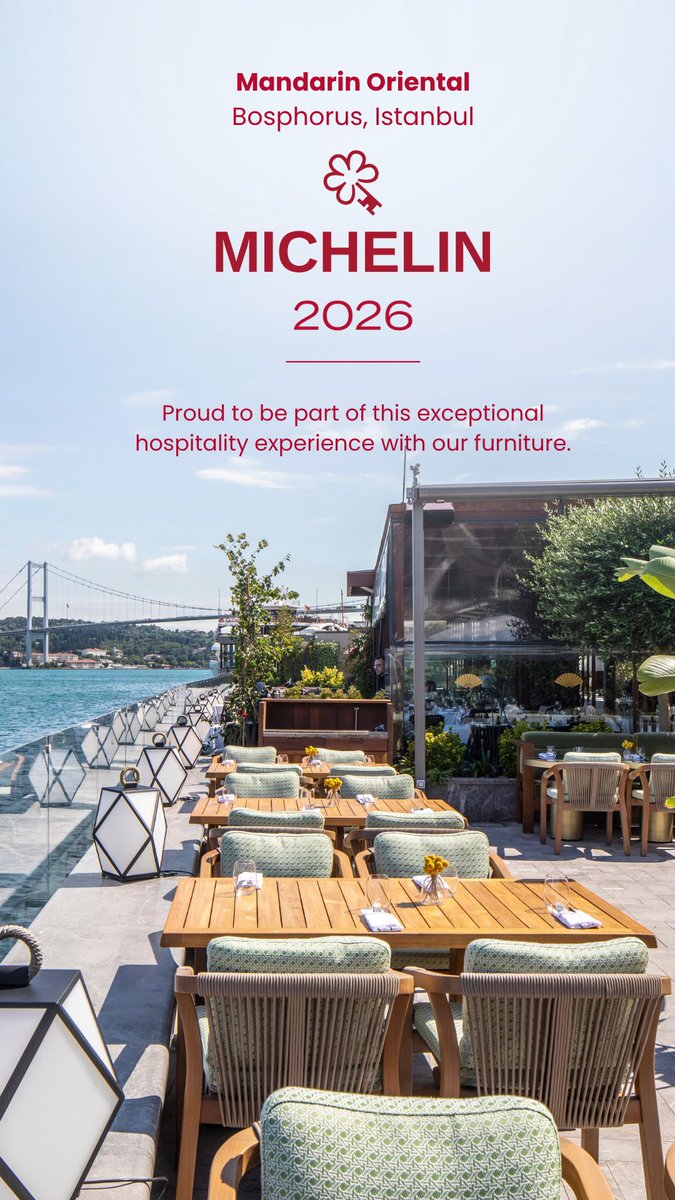 LetaSandalye's tweet photo. We congratulate the hotels from Türkiye selected for the MICHELIN Guide’s 2026 MICHELIN Key selection and are delighted to be part of these remarkable projects.

#michelin2026 #michelinguides #michelinkey https://t.co/oVOHBfC2yo