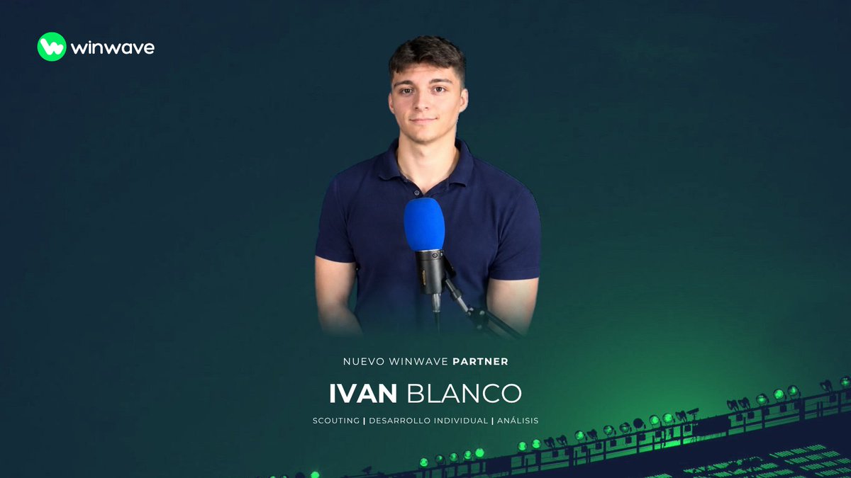 WinwaveAI's tweet photo. 📝 ¡Nuevo Winwave Partner!

Estamos muy felices de anunciar a @Blxncx_4 como nuevo partner de Winwave.

Iván es analista táctico y scout, y su trabajo combina análisis de juego, scouting, talento joven y una enorme pasión por entender el fútbol.

Su trayectoria creando contenido sobre el @RCDeportivo, fútbol italiano, jugadores y proyectos deportivos representa perfectamente el tipo de perfil con el que queremos seguir creciendo. ⚽️

Estamos muy ilusionados por todo lo que podemos construir juntos.

Bienvenido a la familia, Iván. 🤝