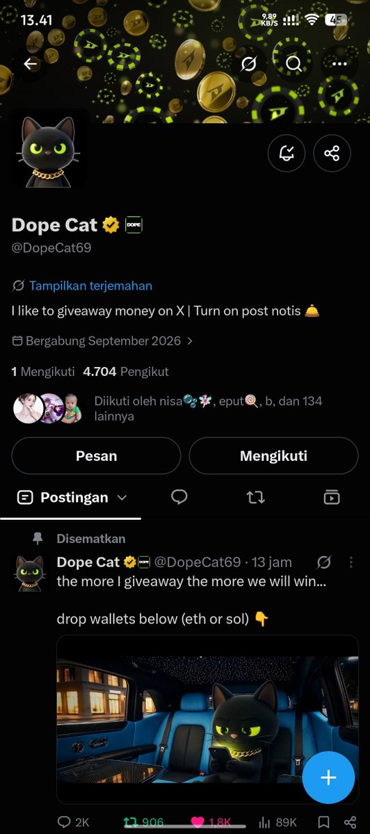 NavyaOctWin's tweet photo. @fwmaverickk @dopexyz @DopeCat69 DA2HuEAPRWbS2V3BqAT2uxhNfsbDZULmPu1NvH4tHxDi https://t.co/25DENLe5dr