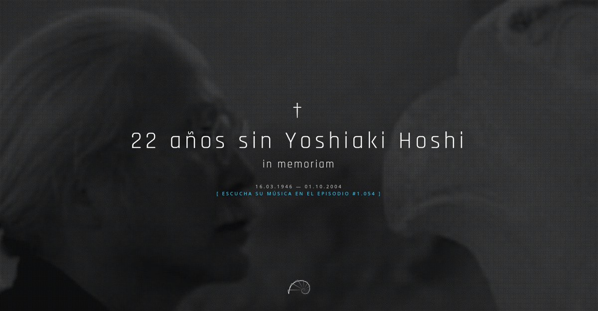 lostfrontier's tweet photo. 🕯️ 22 años sin Yoshiaki Hoshi.
In memoriam.

🎧 Escucha su música en el episodio #1.054 »  https://t.co/VLmTdwT3wA https://t.co/eNnHw4l8ug
