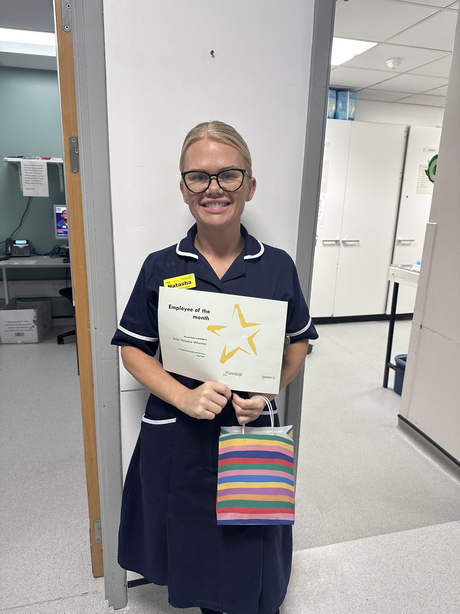 Aspullward's tweet photo. Congratulations to our band 6 Tash who has won employee of the month for September!! 

❤️❤️ https://t.co/ftU0xFGIJu