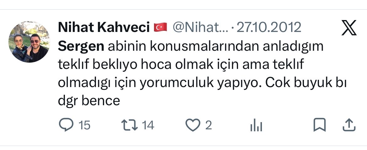heyvansofi's tweet photo. @NihatKahveci8 Bir dediğiniz bir dediğinizi tutsun be nihat https://t.co/vnEPvJBP3r