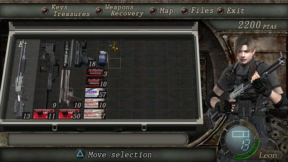 NebsGoodTakes's tweet photo. so I’m at the island and my resident evil friend said he’s never seen an inventory like this https://t.co/OolUvjIBbb
