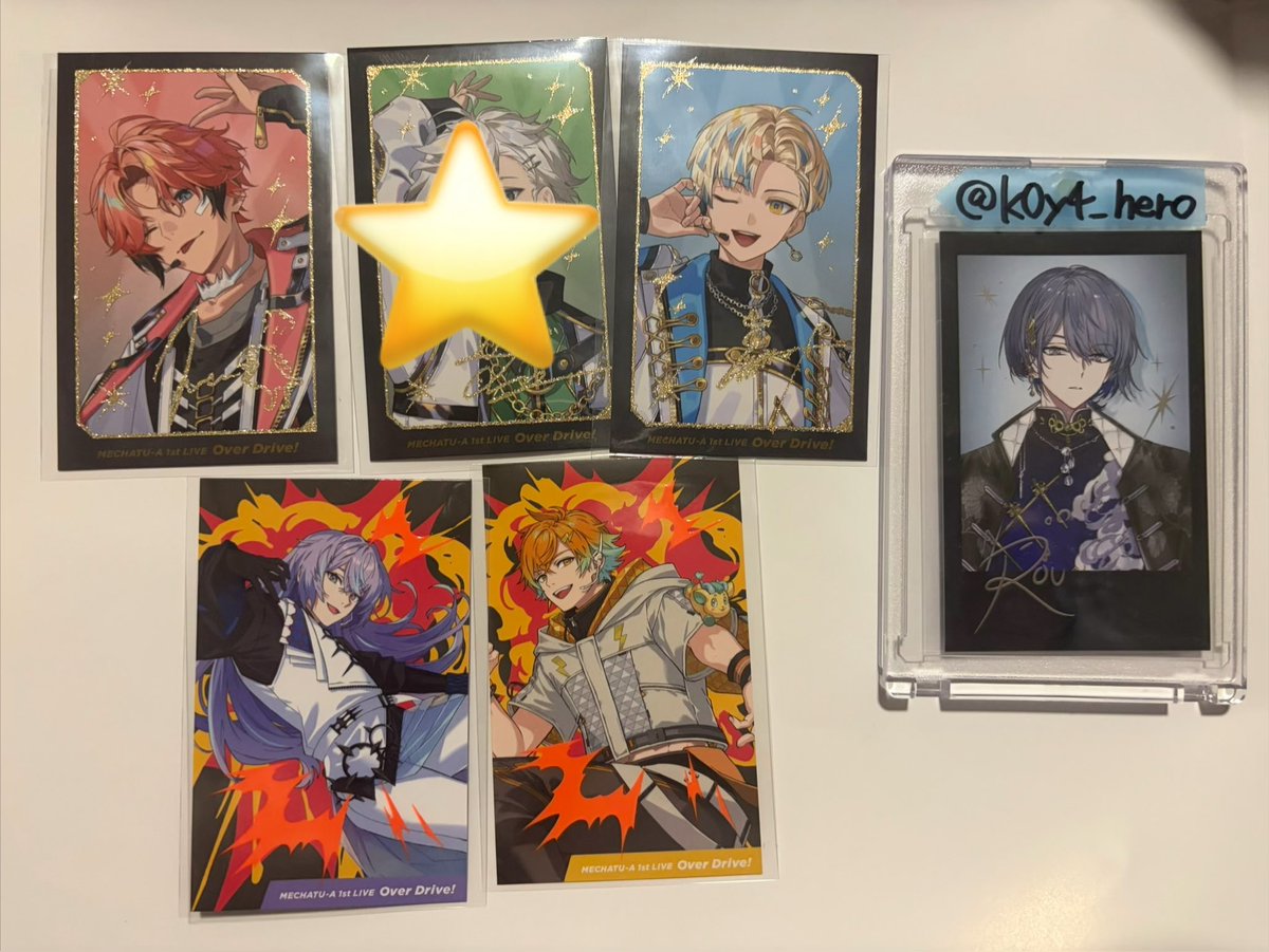 k0y4_hero's tweet photo. 【交換・譲渡・買取】にじさんじ MECHATU-A 1st LIVE "Over Drive!" ランダムカード チェキ

[ 譲 ] 画像 1枚目、定価＋送料

[ 求 ] 画像 2枚目 or 定価＋送料

郵送希望📮
検索からもお気軽にお声掛け下さい｡ https://t.co/0KEhtNQfUg
