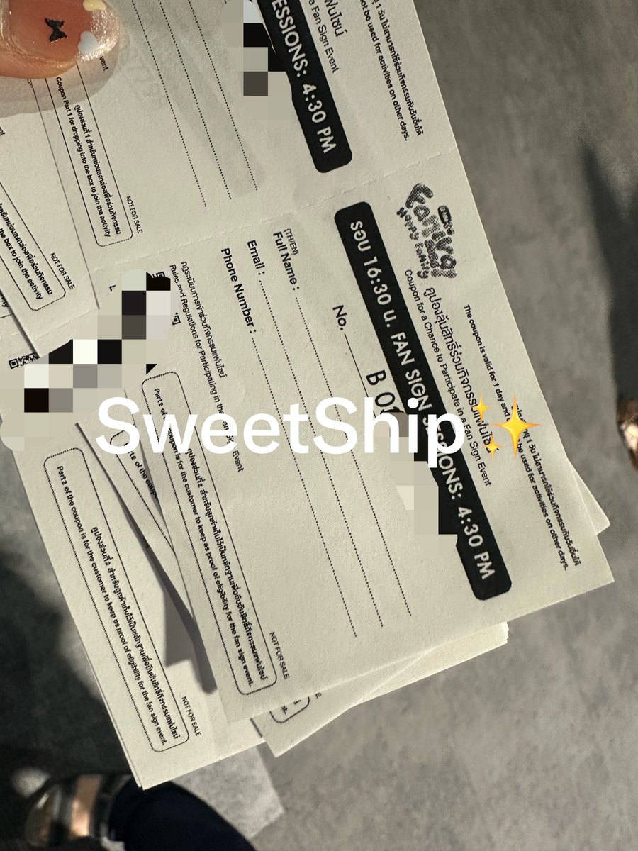 SweetShip's tweet photo. WTS ✨

คูปอง #markohm 

ใบละ 20฿ 

สนใจ dm ค่า 
#GMMTVFANIVAL2026HappyFamily https://t.co/TdpDoW1JpC