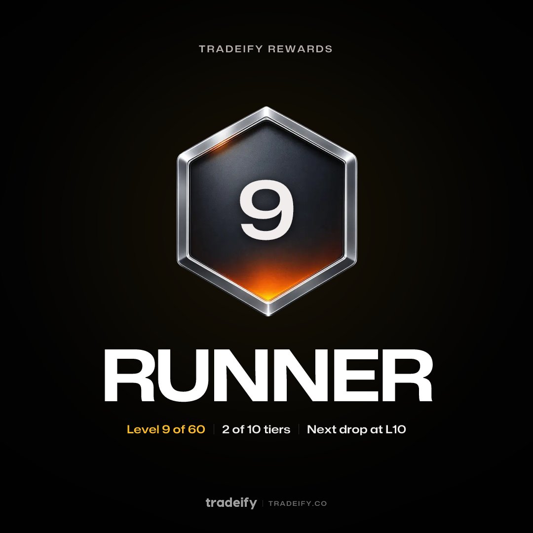 Adina_Istrate_'s tweet photo. Just hit Level 9 · Runner on @tradeify. #Tradeify https://t.co/dCBFPaTxLB