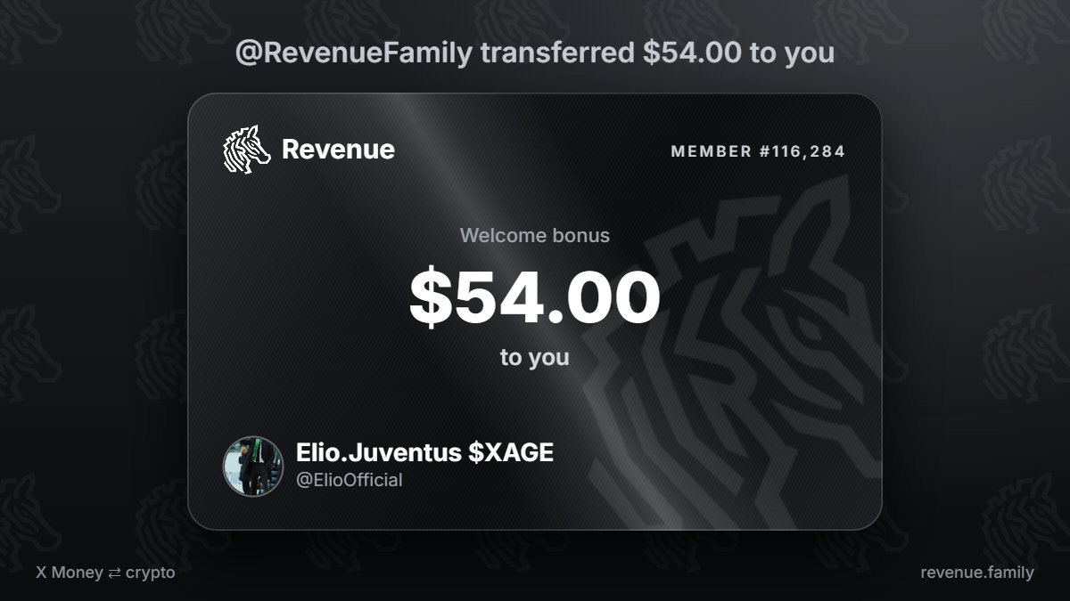 ElioOfficial's tweet photo. @RevenueFamily @RevenueFamily added $54.00 to my balance https://t.co/LYtdCaxC2F